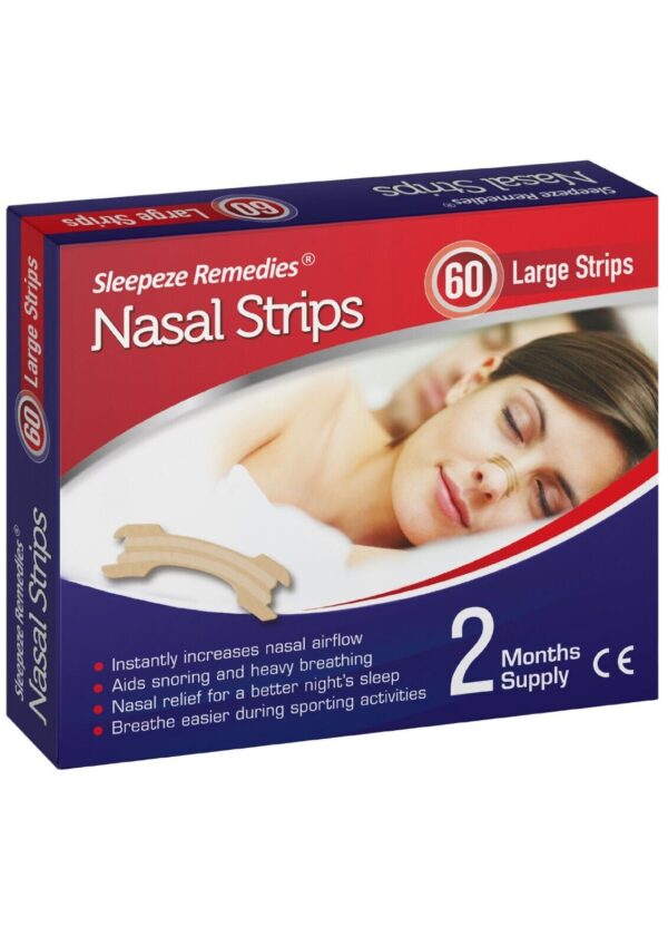 Paski na nos Sleepeze Remedies dla lepszego snu  60 szt. wersja L